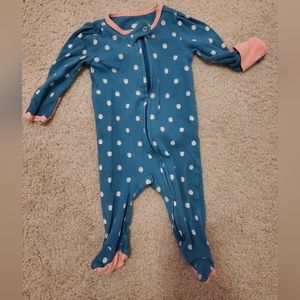 Cloud Island Blue dotted sleeper 0-3m